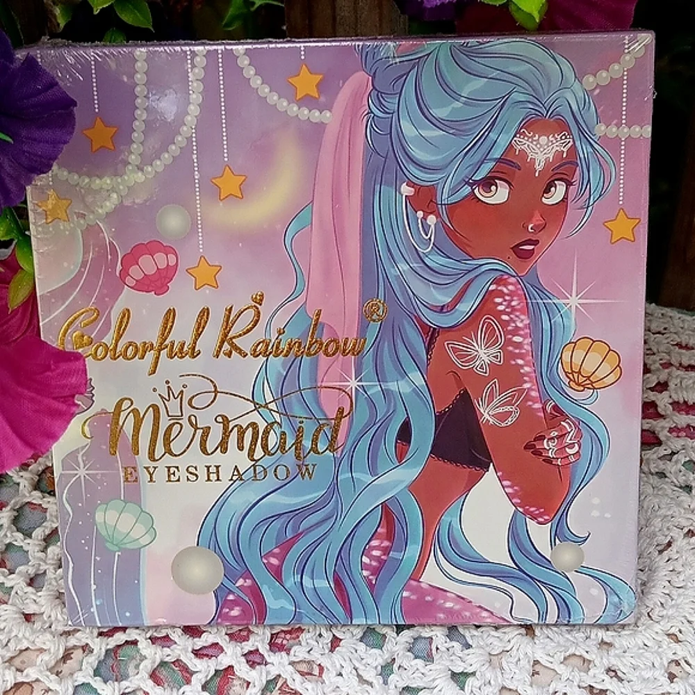 🆕️LAST 1🐙COLORFUL RAINBOW MERMAID 16 COLOR ULTRA PIGMENTED EYESHADOW PALETTE